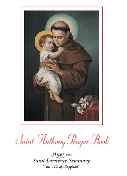 Saint Anthony Picture Prayer Book - Saint Lawrence Seminary