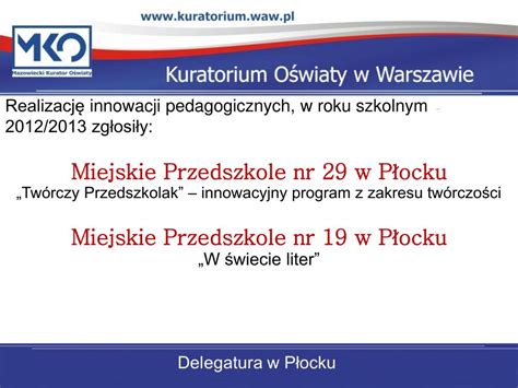 PPT Innowacje Pedagogiczne W Przedszkolach PowerPoint Presentation