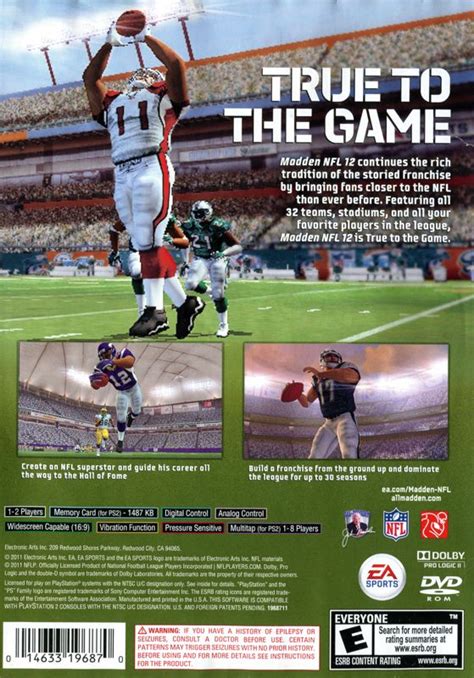 Madden NFL 12 cover or packaging material - MobyGames