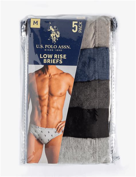 U S Polo Assn Men S 5 Pack Low Rise String Bikini Briefs Assorted Color Size L Walmart
