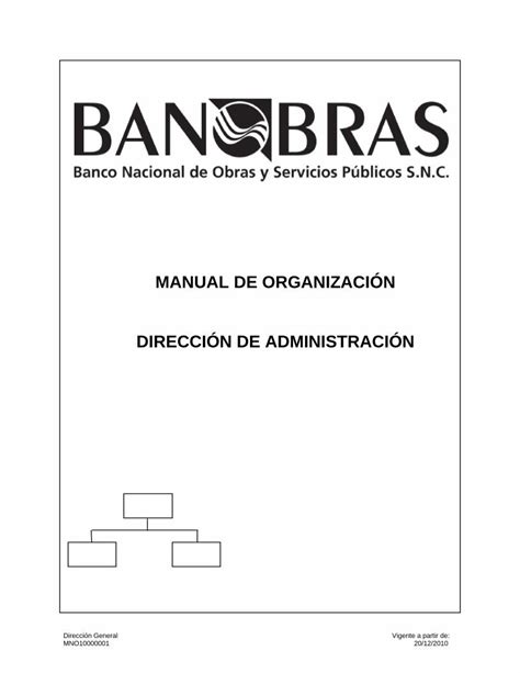 Pdf Manual De OrganizaciÓn DirecciÓn De Transparencia Banobras Gob Mx Wp Content Uploads 2016