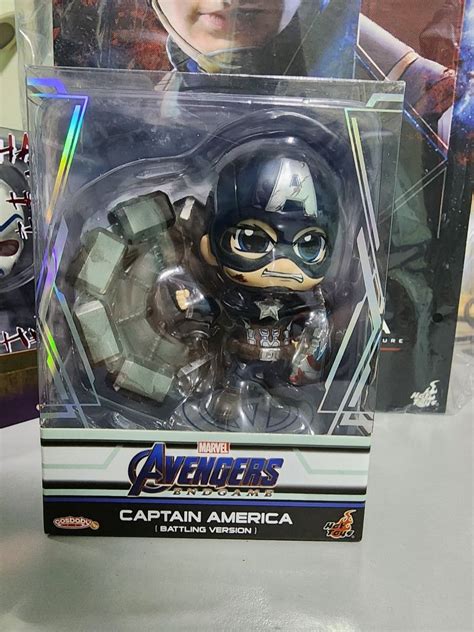 Marvel Hot Toys Avengers Endgame Captain America Battling Version Cosbaby Hobbies Toys Toys