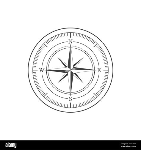 Compass Vector Icon Illustration Design Template Stock Vector Image And Art Alamy