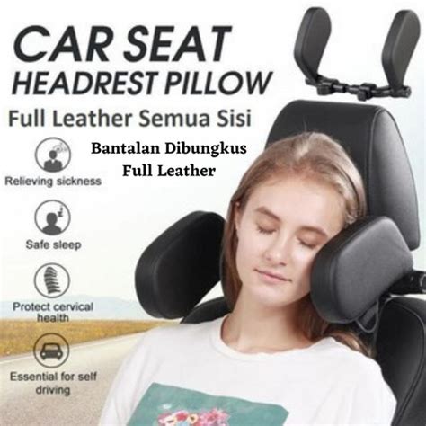 Promo Car Seat Pillow Headrest Neck Travel Pillow Bantal Penyangga Jok