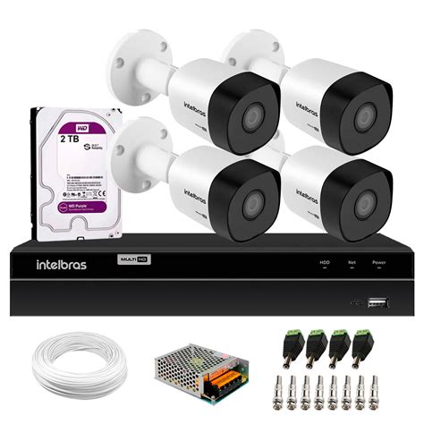 Kit C Meras Infravermelho Vhd B G Full Hd Multi Hd Em Dvr