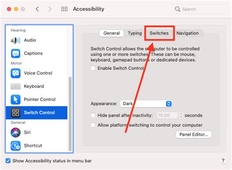 How To Use Switches To Control Your Computer In MacOS 11 Big Sur