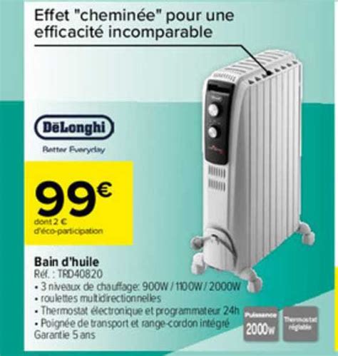 Promo Bain D Huile Delonghi Chez Carrefour Icatalogue Fr