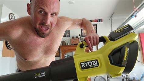 Ryobi V Brushless Blower Performance Testing Review Ry Nm Youtube