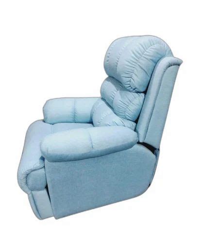 Fabric Motorized Light Blue Leaving Room Recliner Chair At Rs