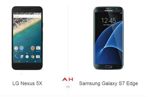 Phone Comparisons Nexus 5x Vs Samsung Galaxy S7 Edge