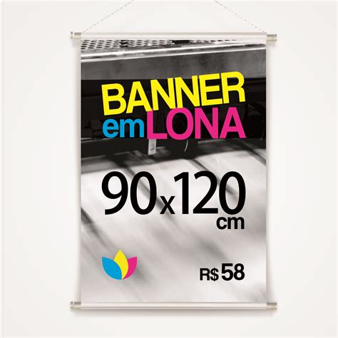 Banner em Lona 90 x 120 cm Acassius Centro Gráfico