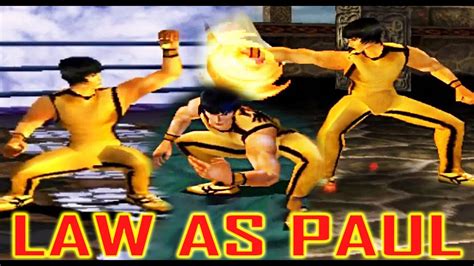 Tas Law With Paul S Moves Gameplay Tekken Arcade Version