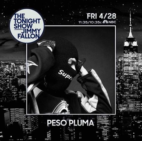 Peso Pluma Anuncia Entrevista Con Jimmy Fallon En Su Programa “the Tonight Show” Este Viernes 28