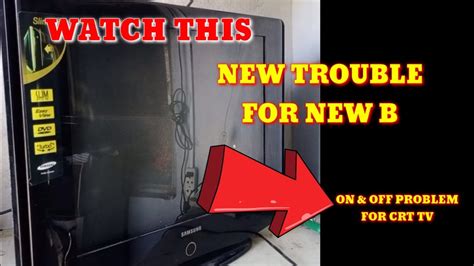 HOW TO REPAIR CRT TV 29 SAMSUNG ON OFF PROBLEM YouTube