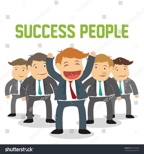 Success People Cartoon Design Vector Illustration Stock Vector (Royalty ...