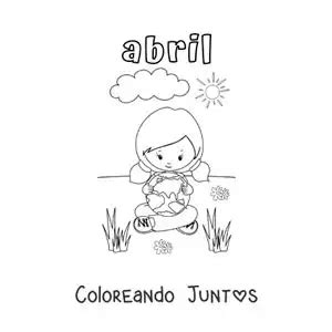 Dibujos Del Mes De Abril Para Colorear Gratis Coloreando Juntos