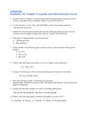 Ch Recitation Liquids And Intermolecular Forces Fall Pdf