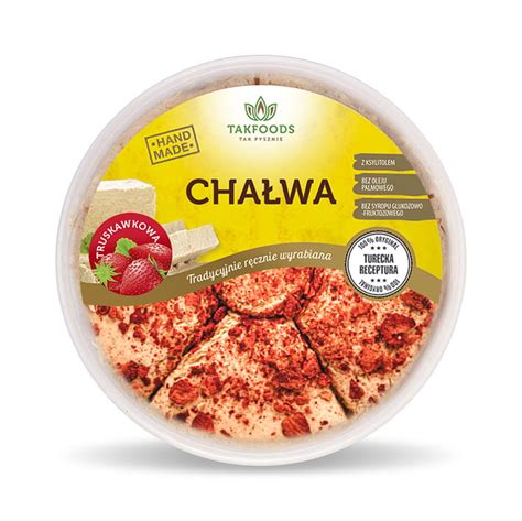 Chałwa z Truskawkami Liofilizowanymi TakFoods Producent Chałwy