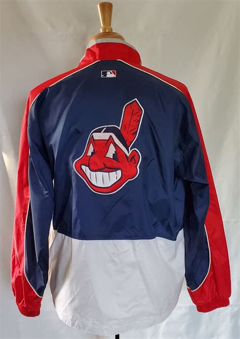 Cleveland Indians Vintage 90s Starter Windbreaker Jacket Etsy