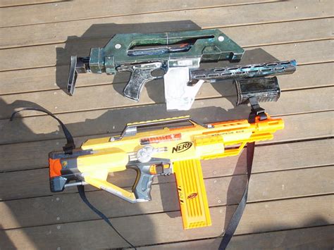 Aliens M41a Pulse Rifle From A Nerf Stampede