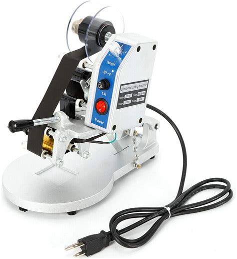Yiyibyus Dy Manual Hot Stamping Date Code Printer V Row Hot Foil Thermal Coding