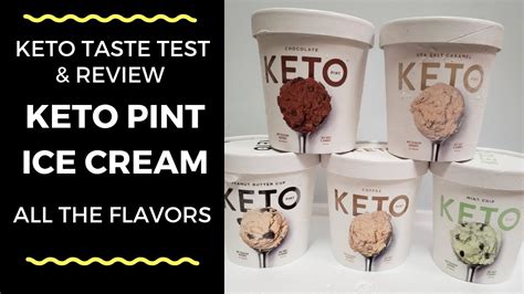 Keto Pint Ice Cream Taste Test Review All The Flavors YouTube