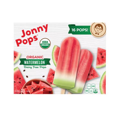 Jonnypops Organic Watermelon Pops 16 Ct Bjs Wholesale Club