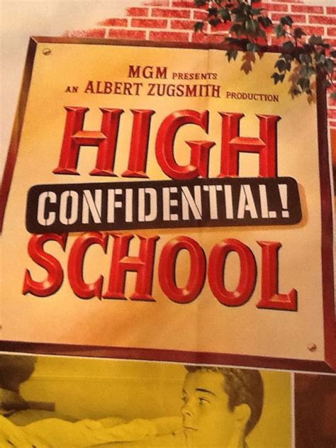 1958 High School Confidential Original Movie Poster Etsy