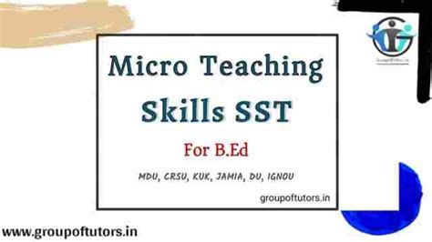 Social Science Micro Skills Micro Teaching Skills Sst Lesson Plans