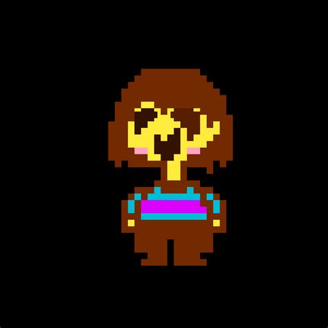 Editing Underswap Frisk Jumpscare Free Online Pixel Art Drawing Tool