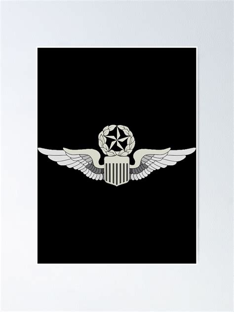 Air Force Command Pilot Wings Poster For Sale By Jacquelin64381 Redbubble