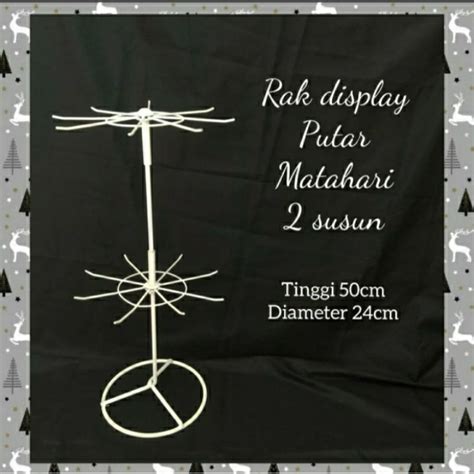 Jual Rak Display Matahari Putar Susun Gantungan Aksesoris Rak