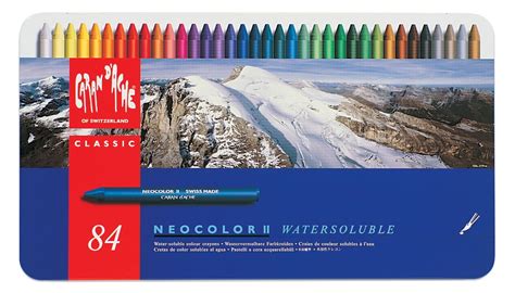 Free Shipping Caran D Ache Neocolor II Crayons 84 Colors Walmart