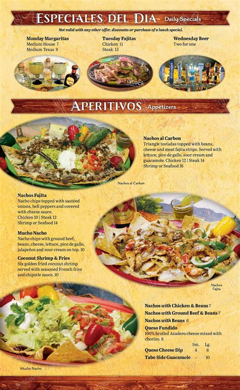 Menu At Mi Rancho Cocina Y Copas Restaurant Bemidji