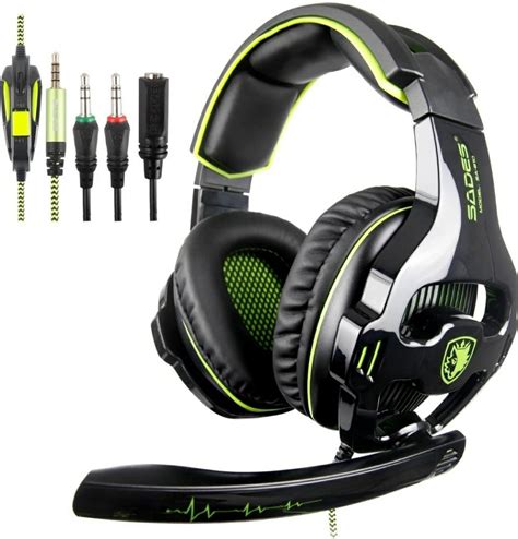 Sades Sa Green New Updated Mm Multi Platform Stereo Ps Headset