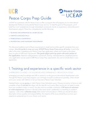 Fillable Online Eap Ucop Peace Corps Prep Guide Fax Email Print Pdffiller