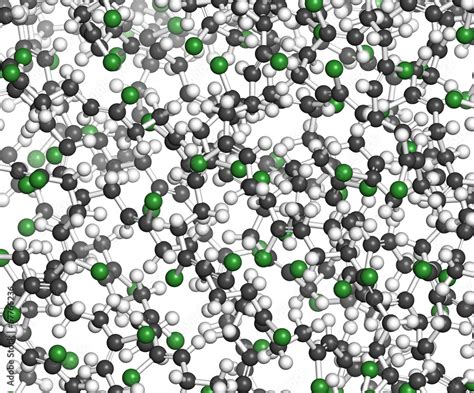 Neoprene Polychloroprene Synthetic Rubber Chemical Structure Stock