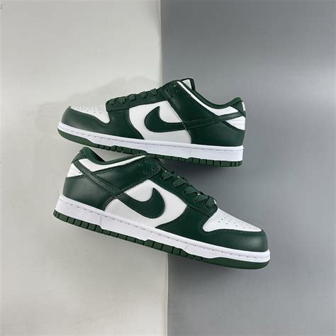 Nike Dunk Low ‘Michigan State’ White/Team Green-White-Total Orange For Sale – The Sole Line