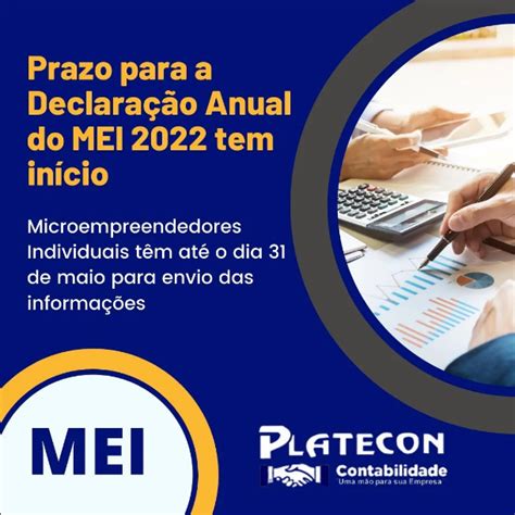 Declaração Anual de Faturamento MEI Platecon contabilidade