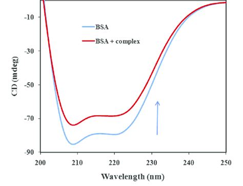 Cd Spectra Of Bsa In The Absence And Presence Of The Niii Complex