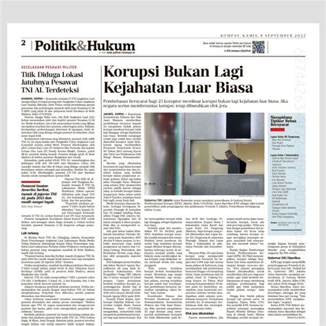 Malah Bagus Koran Kompas Memperjelas Posisinya Pbsn Indonesia