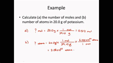 How To Do Mole Calculations Chemistry