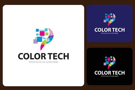 Color Tech Logo Design Template 25514986 Vector Art at Vecteezy