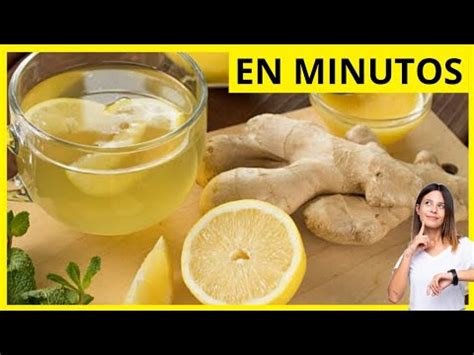 Té de JENGIBRE LIMON y MIEL Cómo hacer Té de jengibre en casa