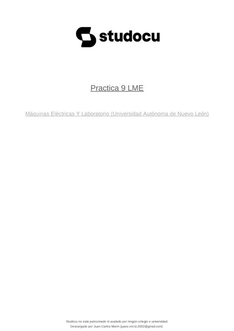 Practica 9 Lme Esta Practica Se Trata De La Practica 9 De Lab De