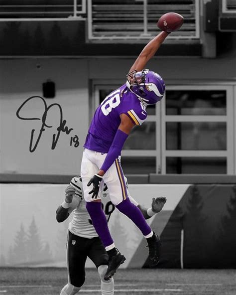 Justin Jefferson Minnesota Vikings Unreal One-handed Catch Signed Photo ...