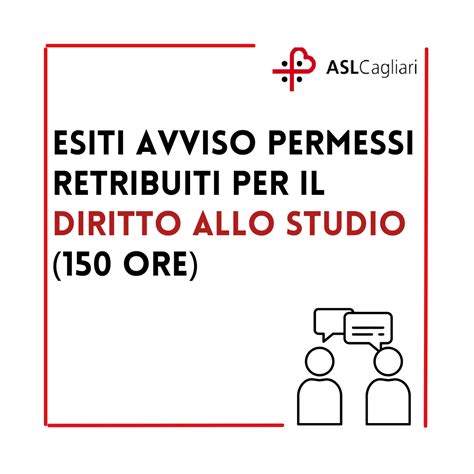 Permessi Retribuiti Per Il Diritto Allo Studio 150 Ore Esiti ASL