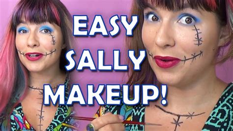 Sally Makeup Nightmare Before Christmas Simple Halloween Makeup Idea