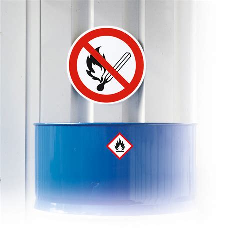 Prohibition Sign No Fire Naked Flames Or Smoking ISO Foil S Adh Mm Pack Units