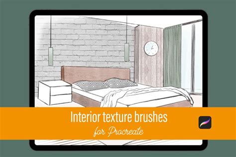 Procreate Seamless Texture Brushes For Interior Design